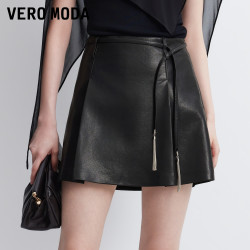 VERO MODA PU短外套/流苏腰链半裙