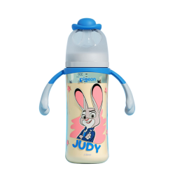 贝亲 迪士尼疯狂动物城PPSU双把手彩绘奶瓶330mL L号 6月+ 探案朱迪