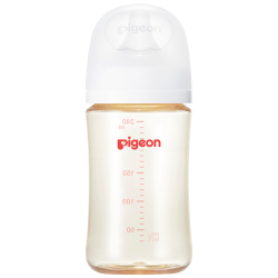 贝亲 自然实感第3代宽口径PPSU奶瓶 240ml L号奶嘴