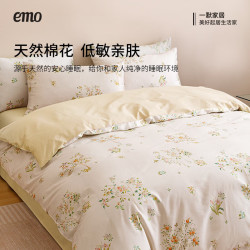 一默 高支纯棉亲肤四件套（被套200*230cm）