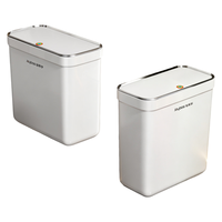 佳帮手 壁挂弹盖垃圾桶 15L 家用