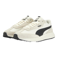 PUMA RUNTAMED 404412 复古透气 T头休闲鞋 米白色-黑色-01 42