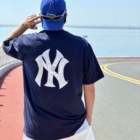 NEW ERA 正品美式情侣男女同款运动短袖T恤宽松上衣13546478