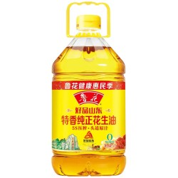 鲁花好品山东 5s 压榨一级特香纯正花生油5L 食用油