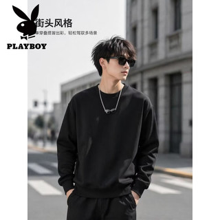 花花公子 HM-000 加厚保暖 卡其色 L 男士卫衣