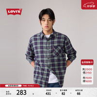 Levi's 26年秋季新款男士美式复古休闲高街工装风长袖衬衫 绿色 L