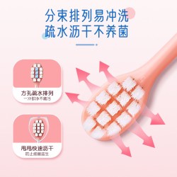 欧志姆 儿童牙刷3到6岁软毛6到12岁换牙期宝宝婴幼儿0到3岁小孩牙刷
