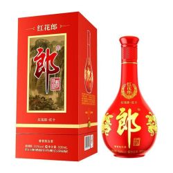 郎牌 郎酒 红花郎红十白酒53度500ml单瓶装正品送礼自饮宴请酱香酒水