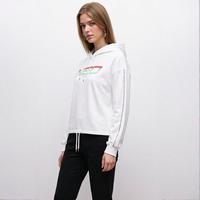 限尺码：adidas NEO 阿迪 logo 女式运动卫衣女款针织运动套头衫
