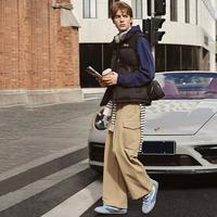 FILA 男鞋时尚简约运动休闲鞋男士低帮薄底老爹鞋运动鞋