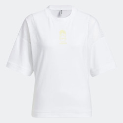 adidas 夏季女子时尚简约短袖T恤 HS8845