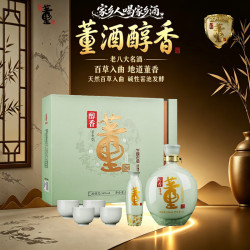 董酒 暂无信息 醇香 醇香礼盒 董香型白酒  礼盒装 1000ml 54%vol