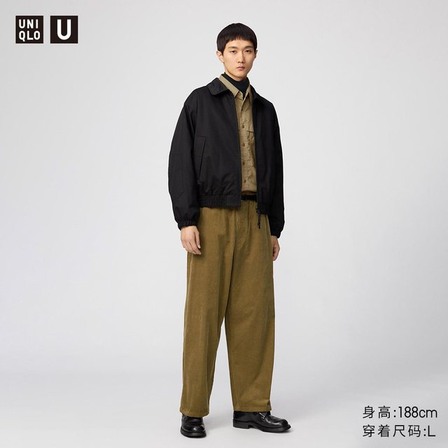 优衣库 灯芯绒工装裤优衣库男装女装合作款休闲裤裤子479822