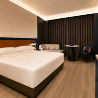 美豪酒店 静谧大床房（超大床+智能客控+小冰箱） 1 晚 + 安乘随行咖啡2袋及悦茶2袋 1 份