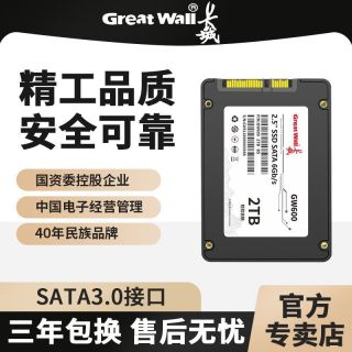 长城 2TB固态硬盘全新正品台式机笔记本通用2.5寸SATA3.0大容量SSD