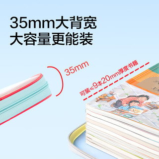得力 U型撞色文件袋 透明加厚PP拉链收纳袋 蓝色