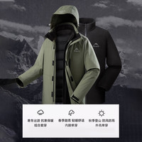 雪中飞 鹅绒三合一羽绒服 三防面料 （男女同款）