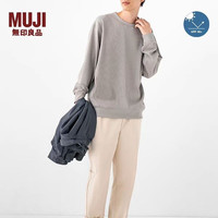 無印良品 MUJI 无印良品 MUJI 男式防紫外线华夫格圆领长袖T恤防晒早秋男装上衣