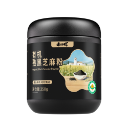 禾小町 有机熟黑芝麻粉米糊芝麻糊营养早餐代餐粉五谷杂粮烘焙粉