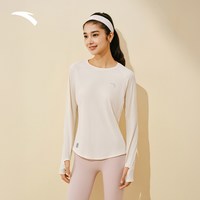 安踏 速干大师丨跑步运动t恤长袖女秋季吸汗透气训练健身上衣