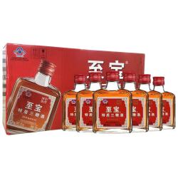 至宝 特质三鞭酒金盖礼盒保健酒养生酒35度125ml*6