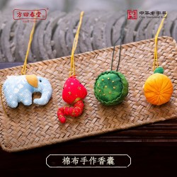 方回春堂 中药香囊香包端午手工棉质香挂香袋随身挂件吊坠手作棉布