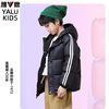 雅鹿 新款儿童羽绒服男女童宝宝加厚青少年白鸭绒外套冬季童装短款