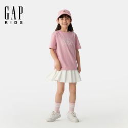 Gap 男女童幼童2026春季新款logo纯棉基础款短袖T恤上衣儿童装