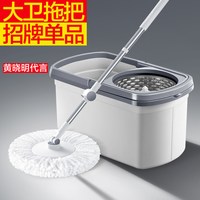 大卫 旋转拖把家用一拖干湿两用净拖布水桶一体2026新款免手洗墩布