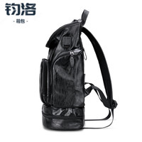 巨森袋鼠 二层牛皮 双肩包
