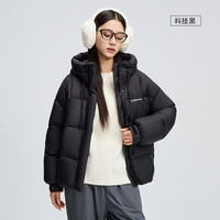 美力城 三防加厚连帽短款鹅绒羽绒服