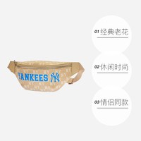MLB 男女情侣老花腰包休闲运动通勤出游春夏挎包HSM09