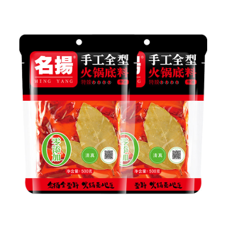88VIP：名扬 火锅底料牛油特辣500g×2袋火锅料调料手工全型家用