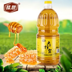 蜂想土蜂蜜百花山花5斤柚子茶旗舰天然大桶商用纯深山食用大瓶
