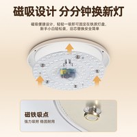 雷士 照明led灯盘圆形节能灯珠家用吸顶灯灯芯灯板改装光源模组