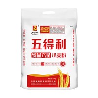 88VIP：五得利 六星中筋面粉 5kg 麦芯粉