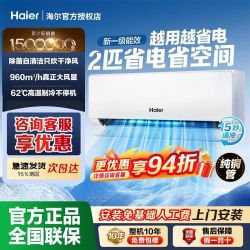 海尔 空调2匹挂机新一级能效客厅卧室壁挂自清洁大风