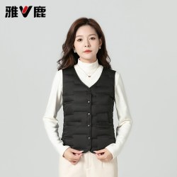 雅鹿 【V领修身】雅鹿 羽绒马甲