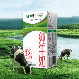 中秋送好礼:蒙牛 3.2g蛋白质 纯牛奶250ml*24