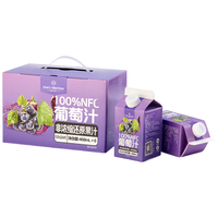 1号会员店 100%NFC葡萄汁 468ml*12瓶