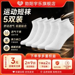 勋阳宇乐 7A抗菌袜子黑白灰中筒袜