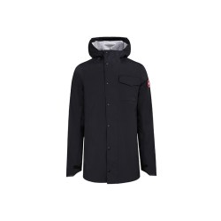 CANADA GOOSE 连帽徽章中长款风衣