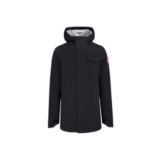CANADA GOOSE 连帽徽章中长款风衣