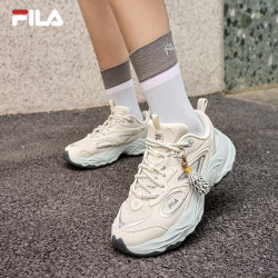 FILA 松塔鞋 凉感透气 奶白/合金浅灰 38.5 女鞋