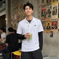 限尺码:adidas 男式TENNIS FAB速干网球运动短袖POLO衫