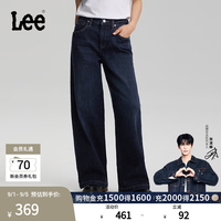Lee 26春夏430超A阔腿牛仔裤 深蓝色 25