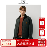 TEENIE WEENIE 复古美式做旧宽松挺阔骨感夹克外套 军绿色 L