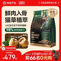 网易严选 网易天成 生骨肉盛宴系列 鲜鸡肉J40全阶段猫咪干粮 10kg