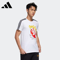 adidas 男装夏季运动服户外跑步健身休闲T恤套头衫 GK15 GK1551 M