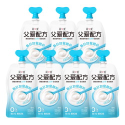 简爱 JNEEYRE）父爱配方儿童酸奶0%蔗糖原味85g*7 无蔗糖宝宝酸奶